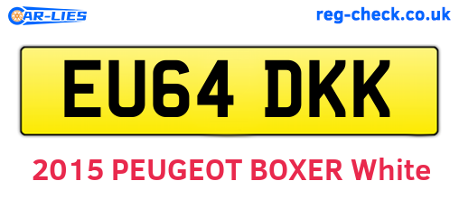 EU64DKK are the vehicle registration plates.