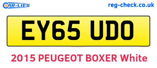 EY65UDO are the vehicle registration plates.