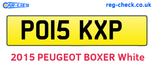 PO15KXP are the vehicle registration plates.