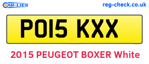 PO15KXX are the vehicle registration plates.