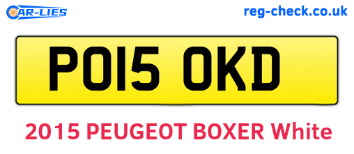 PO15OKD are the vehicle registration plates.