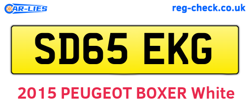 SD65EKG are the vehicle registration plates.