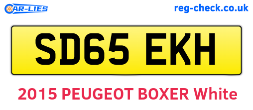 SD65EKH are the vehicle registration plates.