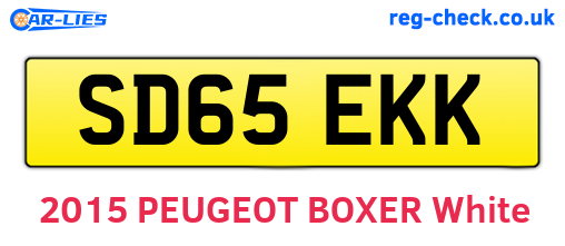 SD65EKK are the vehicle registration plates.
