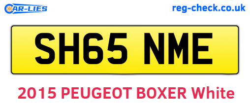 SH65NME are the vehicle registration plates.
