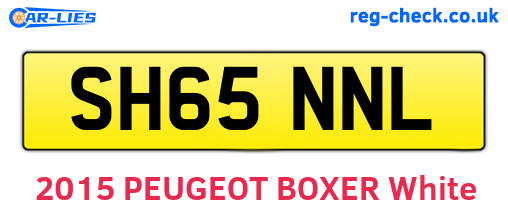 SH65NNL are the vehicle registration plates.