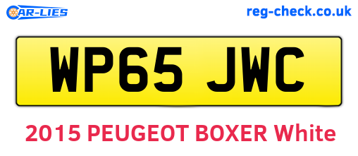 WP65JWC are the vehicle registration plates.