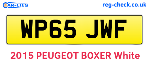 WP65JWF are the vehicle registration plates.