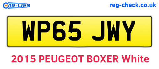 WP65JWY are the vehicle registration plates.