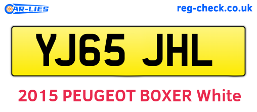 YJ65JHL are the vehicle registration plates.