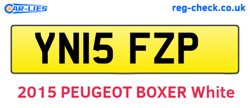YN15FZP are the vehicle registration plates.