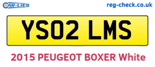 YS02LMS are the vehicle registration plates.
