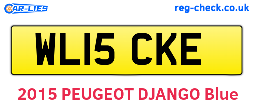 WL15CKE are the vehicle registration plates.