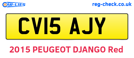 CV15AJY are the vehicle registration plates.