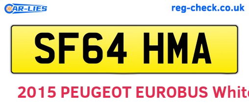 SF64HMA are the vehicle registration plates.