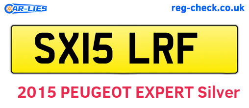 SX15LRF are the vehicle registration plates.
