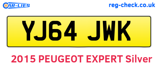 YJ64JWK are the vehicle registration plates.