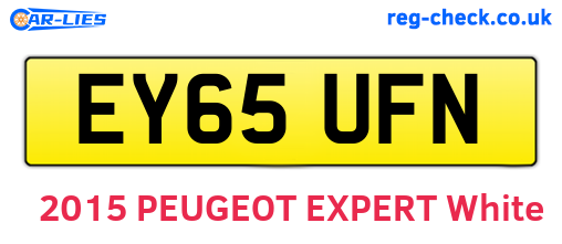 EY65UFN are the vehicle registration plates.