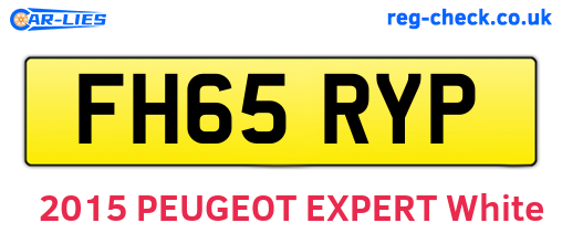 FH65RYP are the vehicle registration plates.