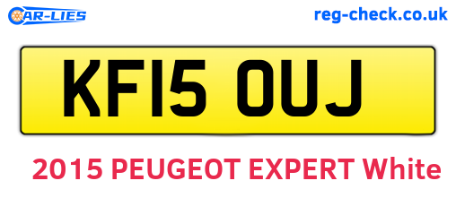 KF15OUJ are the vehicle registration plates.