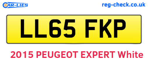 LL65FKP are the vehicle registration plates.
