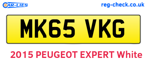 MK65VKG are the vehicle registration plates.