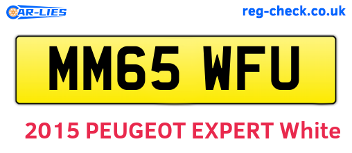 MM65WFU are the vehicle registration plates.