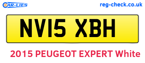 NV15XBH are the vehicle registration plates.