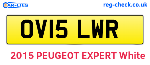 OV15LWR are the vehicle registration plates.