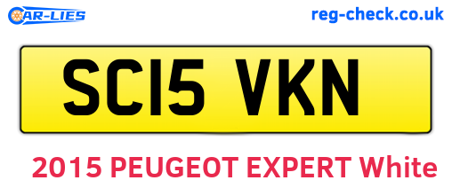 SC15VKN are the vehicle registration plates.