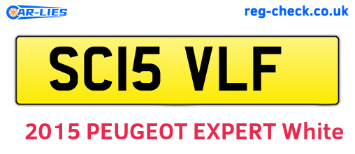 SC15VLF are the vehicle registration plates.