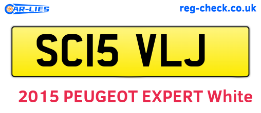 SC15VLJ are the vehicle registration plates.