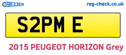 S2PME are the vehicle registration plates.