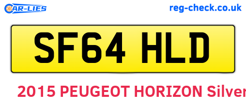 SF64HLD are the vehicle registration plates.