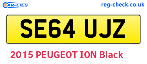SE64UJZ are the vehicle registration plates.