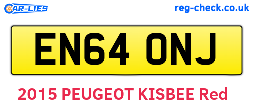 EN64ONJ are the vehicle registration plates.