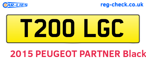 T200LGC are the vehicle registration plates.