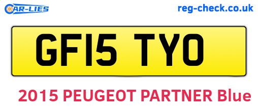GF15TYO are the vehicle registration plates.