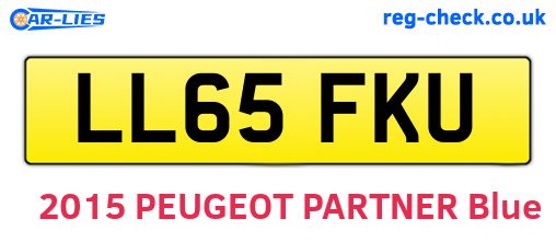 LL65FKU are the vehicle registration plates.