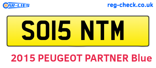 SO15NTM are the vehicle registration plates.