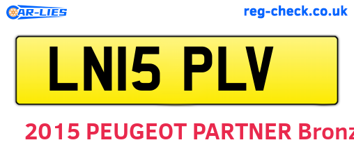 LN15PLV are the vehicle registration plates.
