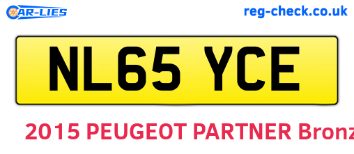 NL65YCE are the vehicle registration plates.