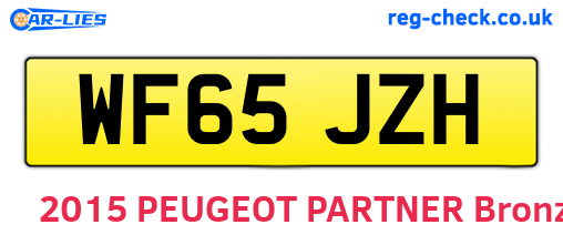 WF65JZH are the vehicle registration plates.
