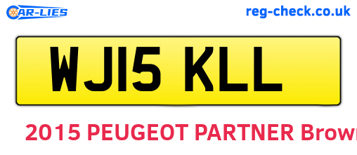 WJ15KLL are the vehicle registration plates.