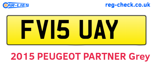 FV15UAY are the vehicle registration plates.