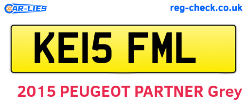 KE15FML are the vehicle registration plates.