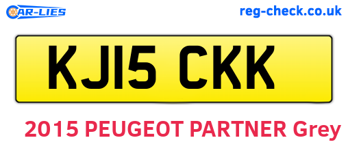 KJ15CKK are the vehicle registration plates.