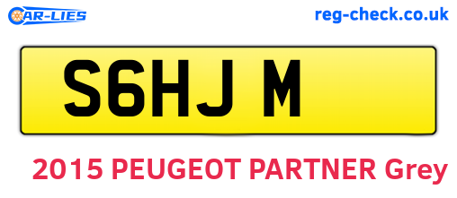 S6HJM are the vehicle registration plates.