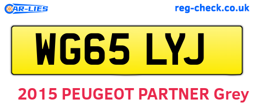 WG65LYJ are the vehicle registration plates.