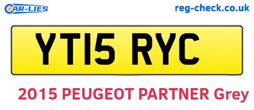 YT15RYC are the vehicle registration plates.